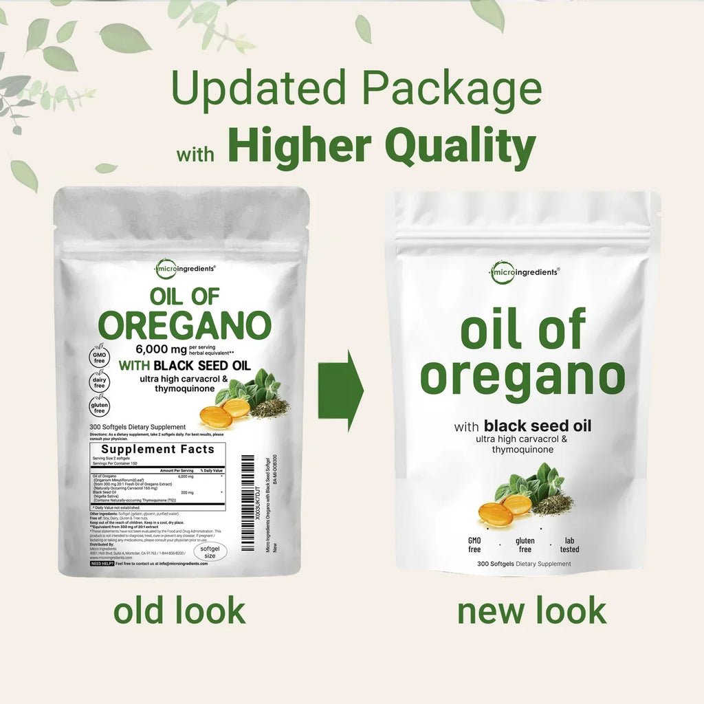 Oregano Oil & Black Seed Oil Softgels - 2-in-1 Foundational Wellness-Shop