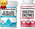 Physician's Choice Hack your Tummy Bundle: Bloating, Digestion & Immune Support for Men & Women with Digestive Enzymes & 60 Billion Probiotic