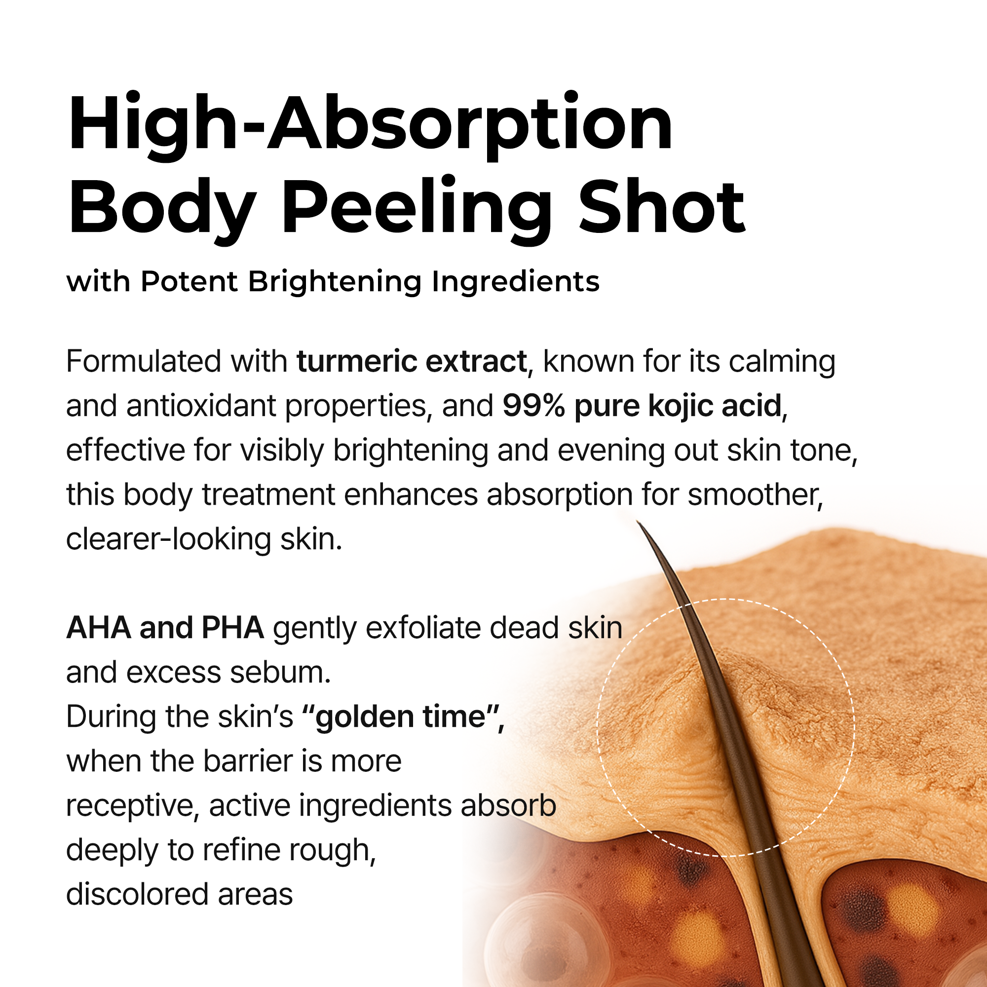 Peel Shot Keratin Care Kojic Acid Turmeric Spray-Shop